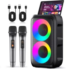 heebuke-t-08-przenosny-glosnik-do-karaoke-2-mikrofony-bluetooth-usb-aux