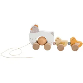 viga-44285-polarb-drewniana-zabawka-do-ciagniecia-kura-z-kurczaczkami