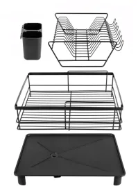 ociekacz-suszarka-promis-dwupoziomowa-metalowa-czarna
