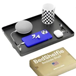 polka-nocna-bedshelfie-cablecatch-czarna-z-klipsem-organizer-do-lozka