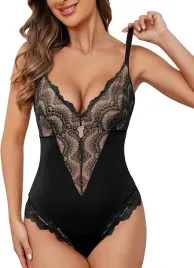 body-modelujace-wyszczuplajace-brzuch-shekini-koronkowe-czarne-xl