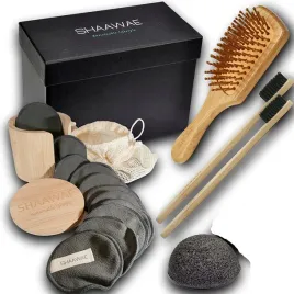 shaawae-zestaw-bambusowy-do-pielegnacji-ciala-7-elementow-szczotki-waciki