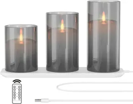 extsud-swiece-led-bezplomieniowe-3-szt-ze-stacja-do-ladowania-i-pilotem