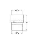 element-przylaczowy-weza-3-4-chrom-grohe-was-41001000-waga-z-opakowaniem-1-kg