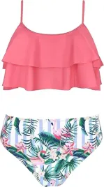 kostium-kapielowy-dziewczecy-2-czesciowy-8-10lat-shekini-rozowy-flamingi