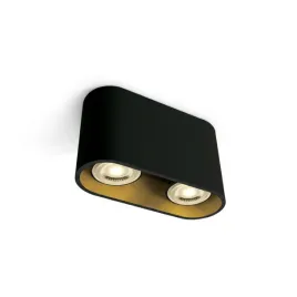 one-light-roda-lampa-podsufitowa-2x10w-czarny-mosiadz-12205t-b