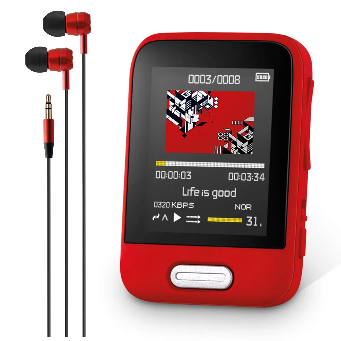 mp3-sencor-sfp-7716rd-czerwony-16-gb
