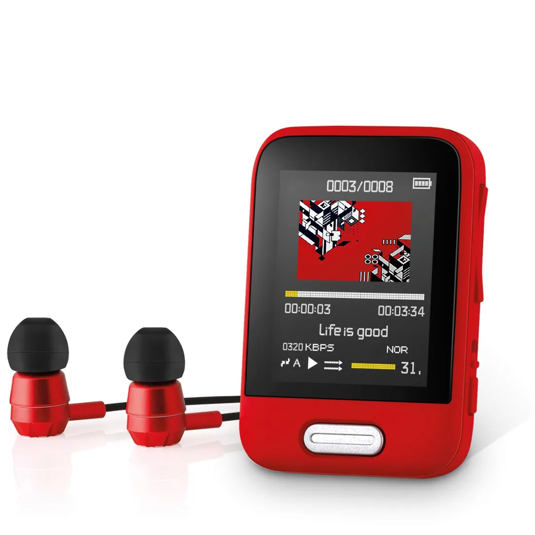 mp3-sencor-sfp-7716rd-czerwony-16-gb