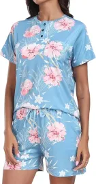 pizama-krotka-miekka-oddychajaca-z-kieszeniami-niebieska-r-xl