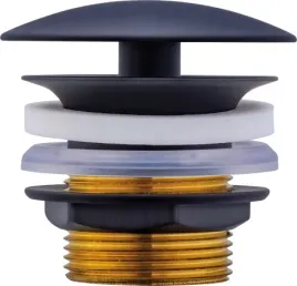 korek-bez-przelewu-klik-klak-okragly-duravit-czarny