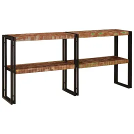 konsola-wielokolorowe-160-x-33-x-75-cm-lite-drewno-recyklingowe
