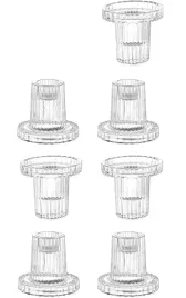 swiecznik-podstawka-szklany-hewory-6-cm-zestaw-7-szt