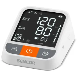 cisnieniomierz-naramienny-sencor-sbp-1500wh-ekran-lcd-tetno-bluetooth