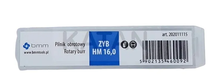 bmm-profesjonalny-pilnik-obrotowy-hm-ksztalt-zyb-16-x-25-x-70-x-6mm-srednica-frezu-16-mm
