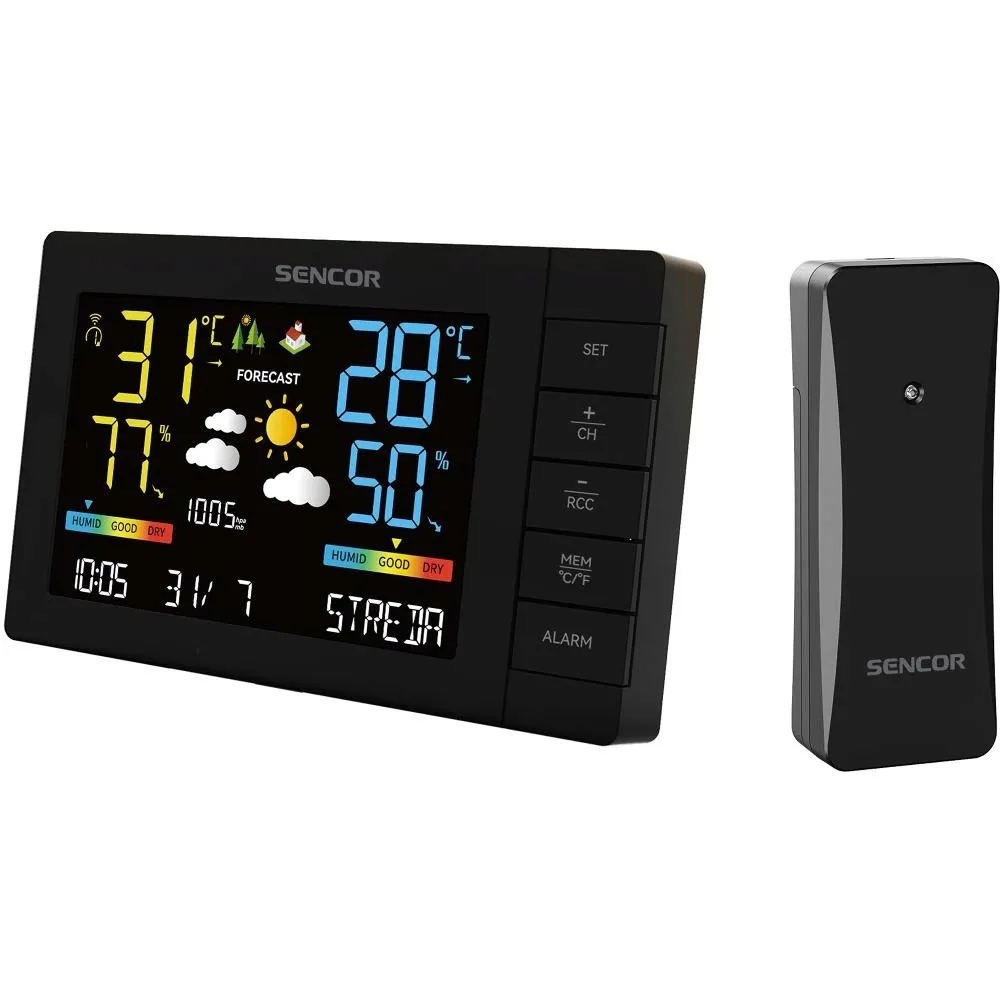 stacja-pogodowa-pogody-meteo-wifi-sencor-sws-4440-barometr-lcd-zegar-marka-sencor