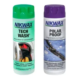 zestaw-do-prania-i-impregnacji-nikwax-tech-wash-polar-proof-2-x-300-ml