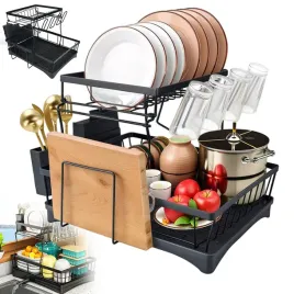 2-poziomowy-ociekacz-do-naczyn-stojak-na-naczynia-z-tackami-ociekowymi