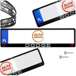 ramka-pod-tablice-dodge-1-szt-wkrety-gratis-gwarancja-jakosci-nadruku