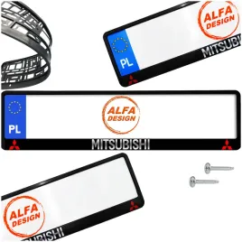 ramka-pod-tablice-mitsubishi-1-szt-wkrety-gratis-gwarancja-jakosci-nadruku