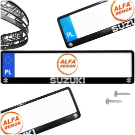 ramka-pod-tablice-suzuki-1-szt-wkrety-gratis-gwarancja-jakosci-nadruku