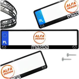 ramka-pod-tablice-mazda-1-szt-wkrety-gratis-gwarancja-jakosci-nadruku