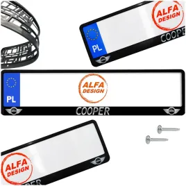 ramka-pod-tablice-mini-cooper-1-szt-wkrety-gratis-gwarancja-jakosci-nadruku
