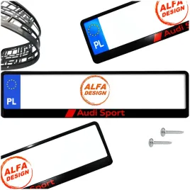 ramka-pod-tablice-audi-sport-bez-logo-1-szt-wkrety-gratis-gwarancja-jakosci