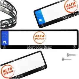 ramka-pod-tablice-mercedes-benz-1-szt-wkrety-gratis-gwarancja-jakosci-nadru