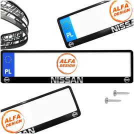 ramka-pod-tablice-nissan-1-szt-wkrety-gratis-gwarancja-jakosci-nadruku