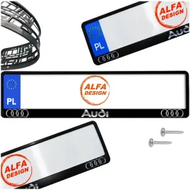 ramka-pod-tablice-audi-1-szt-wkrety-gratis-gwarancja-jakosci-nadruku