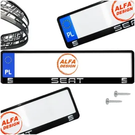 ramka-pod-tablice-seat-1-szt-wkrety-gratis-gwarancja-jakosci-nadruku