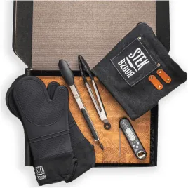 zestaw-prezentowy-stek-bzdur-xl-deska-szczypce-termometr-fartuch