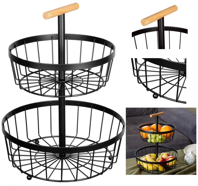 obrotowy-koszyk-na-owoce-2x-polka-pietrowy-stojak-kosz-metalowy-czarny-waga-z-opakowaniem-0-5-kg