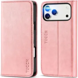 tucch-etui-skorzane-z-klapka-iphone-17-pro-portfel-rfid-jasny-roz-pasek