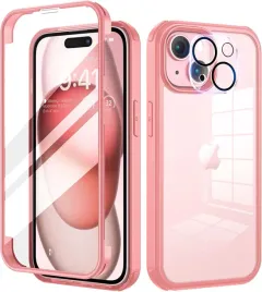 seacosmo-etui-360-do-iphone-15-szklo-na-aparat-bezbarwno-rozowe