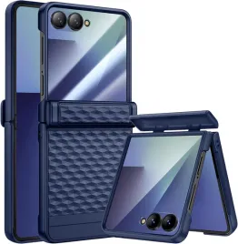 hweggo-etui-do-samsung-galaxy-z-flip-7-granatowe-wzmocnione-szklo-lcd