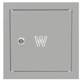 drzwiczki-rewizyjne-na-zawor-wody-25x25-szara-z-litera-w-metalowe