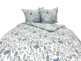 posciel-kora-bawelna-bialy-graficzne-granatowe-kwiaty-160x200-70x80-x2