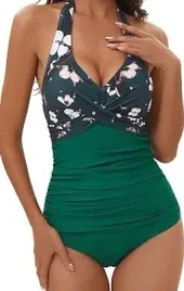 stroj-kapielowy-jednoczesciowy-kwiaty-2xl-zielony