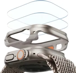 esr-armorite-2szt-szklo-etui-do-apple-watch-ultra-3-2-1-49mm-tytan
