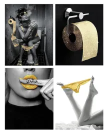 ugzdea-obrazy-na-plotnie-do-lazienki-4-sztuki-plakatow-40x60-cm