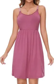 koszula-nocna-ciazowa-do-karmienia-odpinane-ramiaczka-wiskoza-rozowa-m