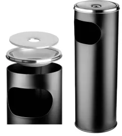 popielnico-kosz-stal-nierdzewna-fx-12l-czarny