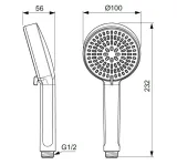ideal-standard-alu-sluchawka-prysznicowa-bd580si-ksztalt-okragly