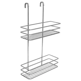 polka-lazienkowa-sepio-zwieszana-szara-stal-nierdzewna-2-poziomy-38x23x8-cm