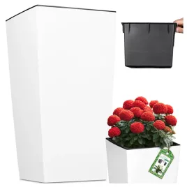 doniczka-donica-ogrodowa-biala-mat-kwietnik-na-balkon-wysoka-42cm-wklad