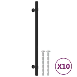 uchwyty-do-szafek-10-szt-czarne-224-mm-stal-nierdzewna