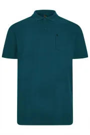 koszulka-polo-meska-megitarnow-100percent-bawelna-morska-zielen-7xl-krotki-rekaw