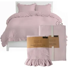 posciel-z-falbana-bawelniana-boho-roz-pure-collection-premium-200x220cm