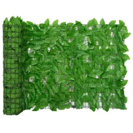 parawan-balkonowy-zielone-liscie-300x75-cm